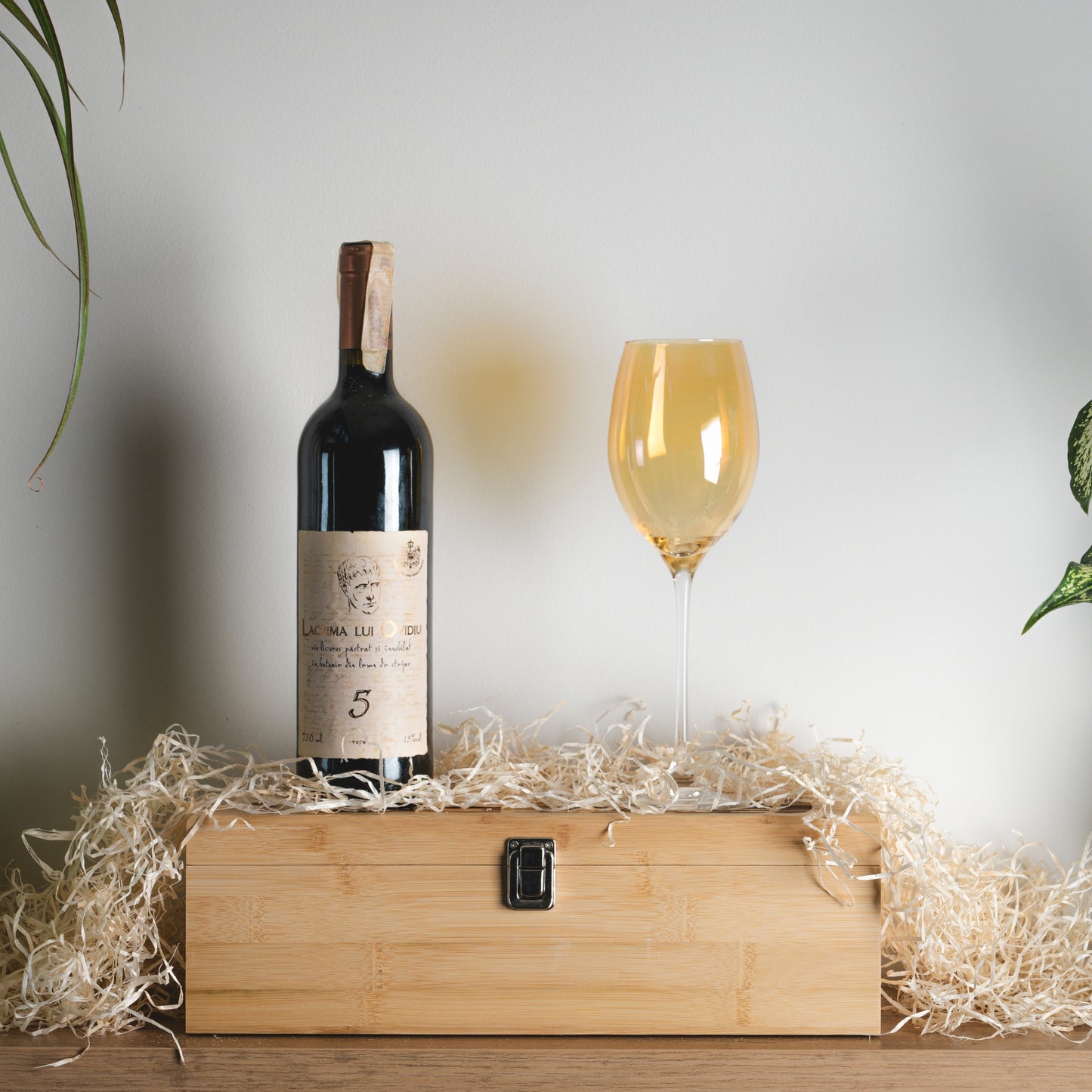 Personalized Wooden Wine Box With Wine Set